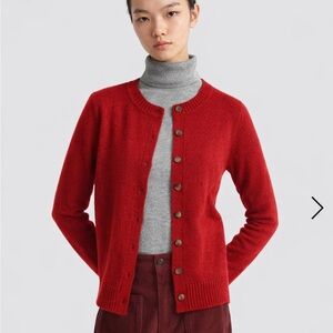 United colors of Benetton Shetland wool cardigan, red size 38